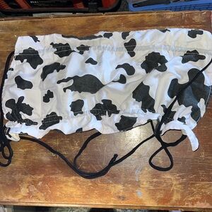Strappy Cow Print Top